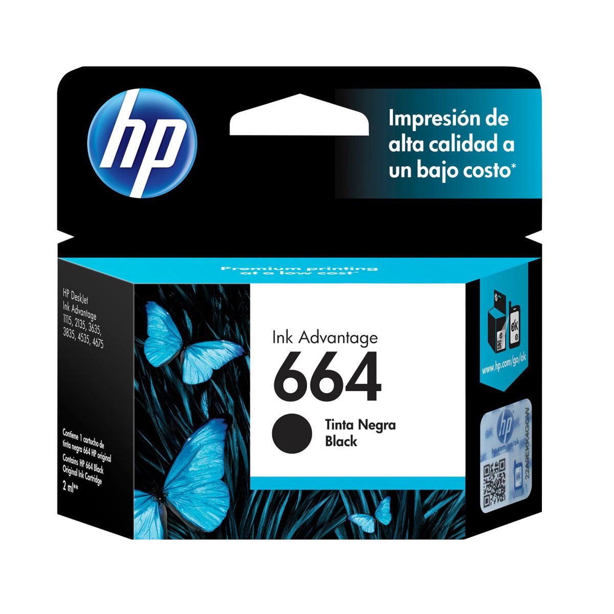 HP - Pack tintas HP 664 Negra + 664 Tricolor