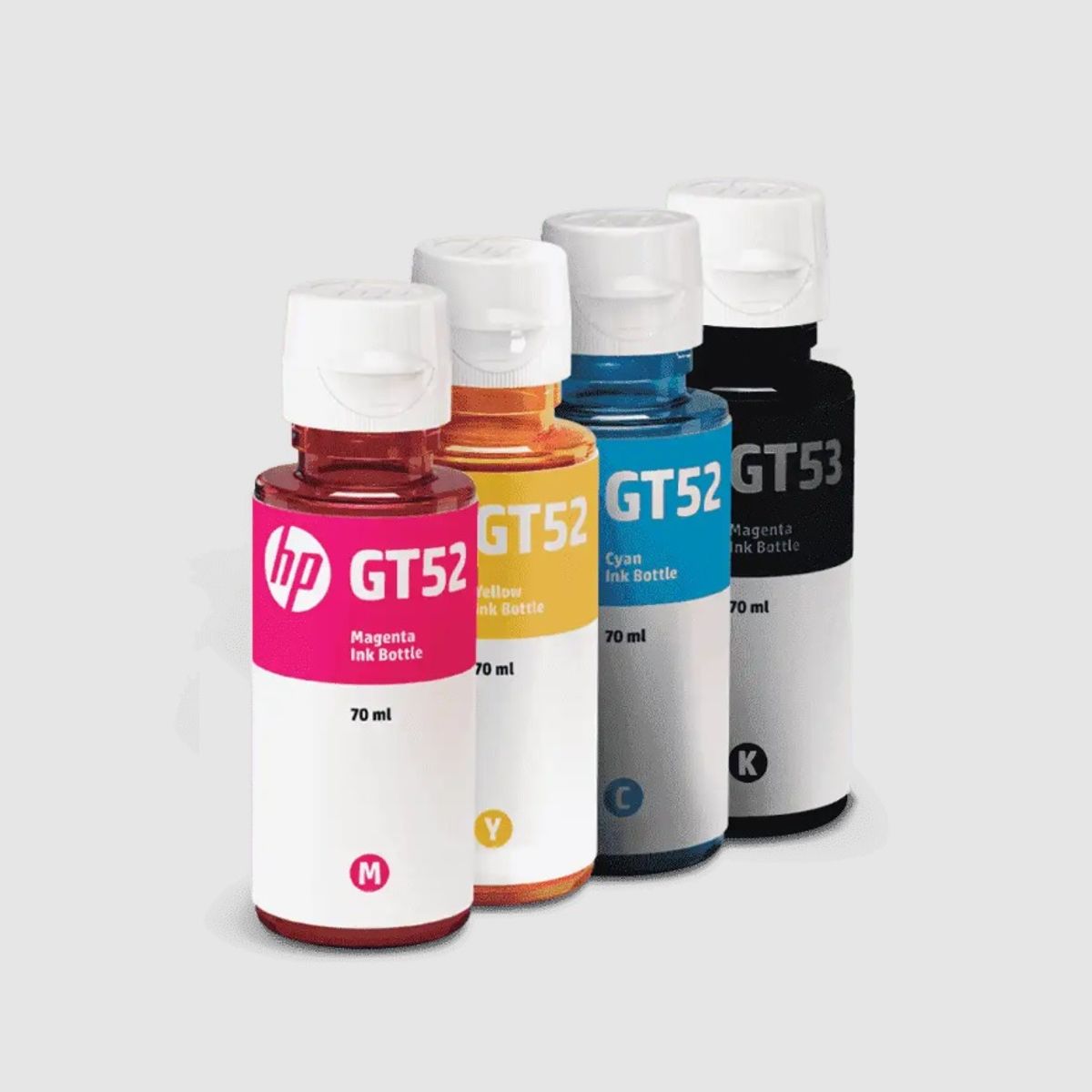 HP - Pack Tinta Hp Gt53 Negro Gt52 Cian Amarillo Y Magenta