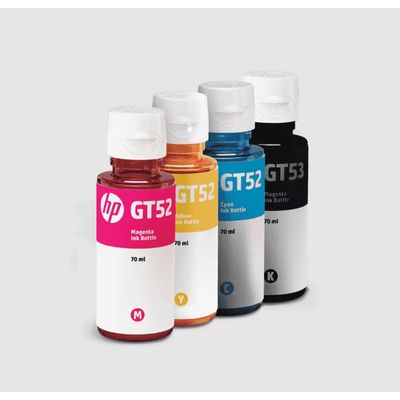 Imagen 2 del producto Pack Tinta Gt53 Negro Gt52 Cian Amarillo Y Magenta
