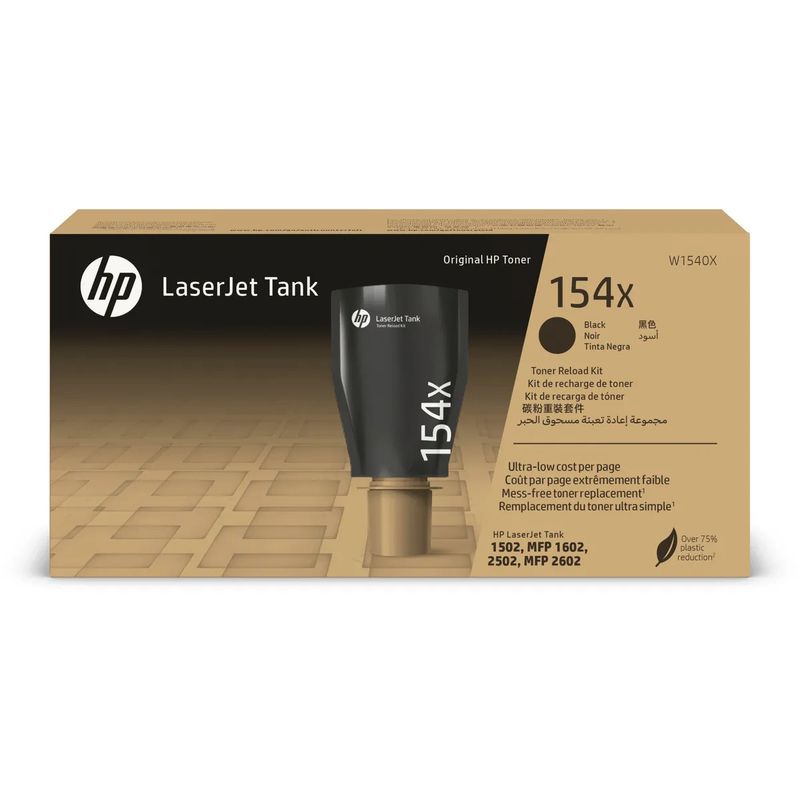 HP - Kit de Recarga de Tóner HP LaserJet Tank 154X Original negro