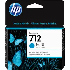 HP - Cartucho De Tinta 712 Cyan Original