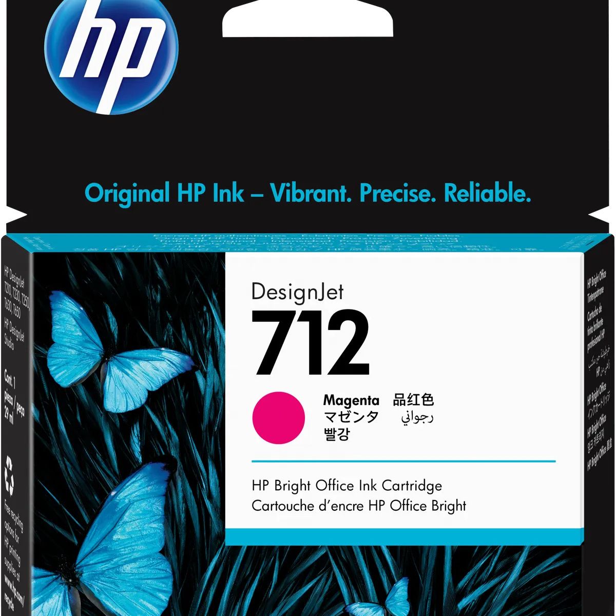 HP - Cartucho de Tinta HP 712 Magenta DesignJet Original