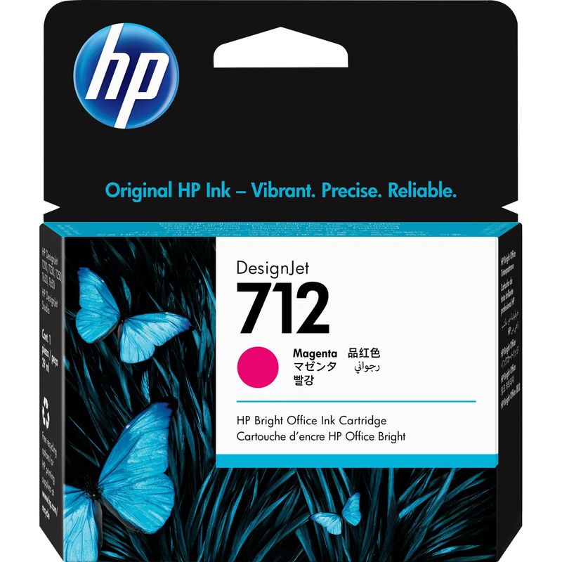 HP - Cartucho de Tinta HP 712 Magenta DesignJet Original