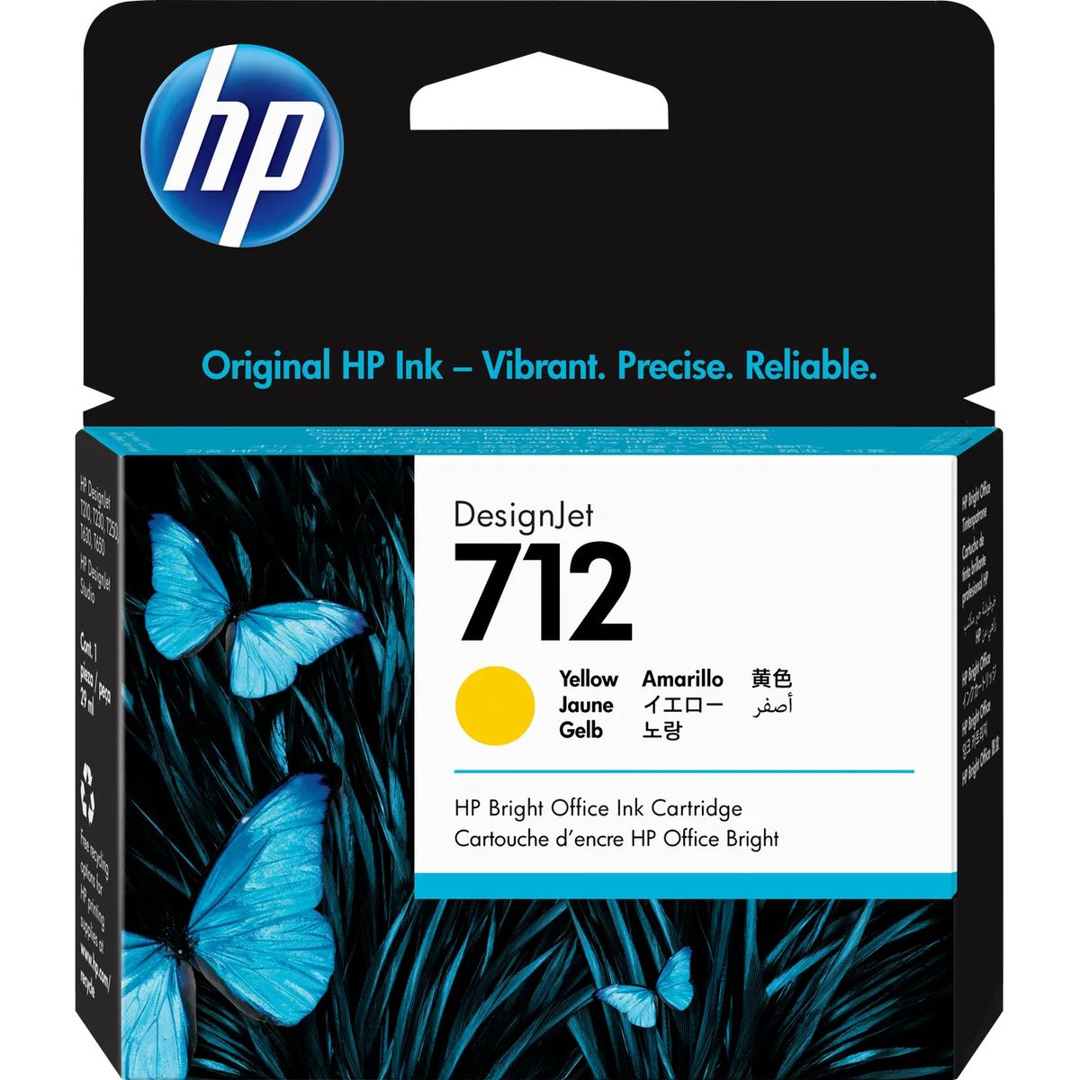 HP - Cartucho de Tinta HP 712 Amarillo DesignJet Original