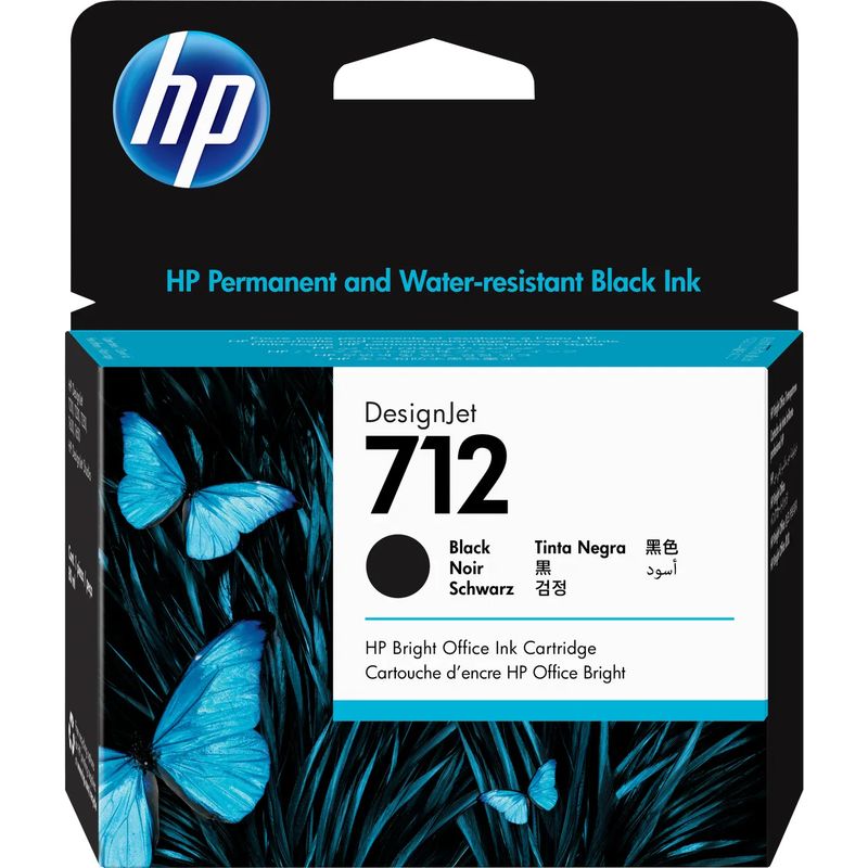 HP - Cartucho De Tinta HP 712 Negro Original Designjet