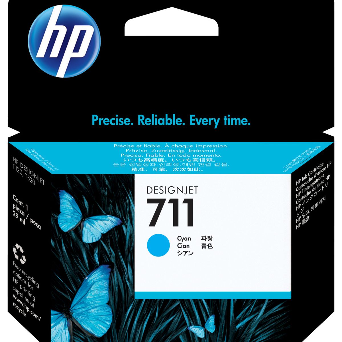 HP - Cartucho de Tinta HP 711 Cian DesignJet de 29 ml