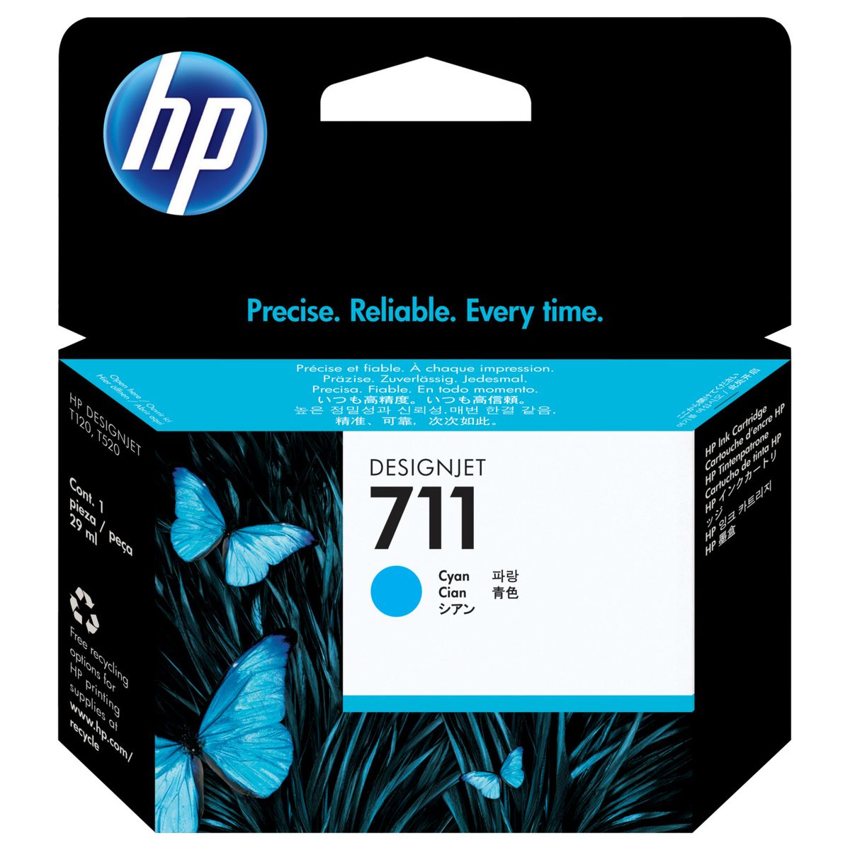 HP - Cartucho de Tinta HP 711 Cian DesignJet de 29 ml