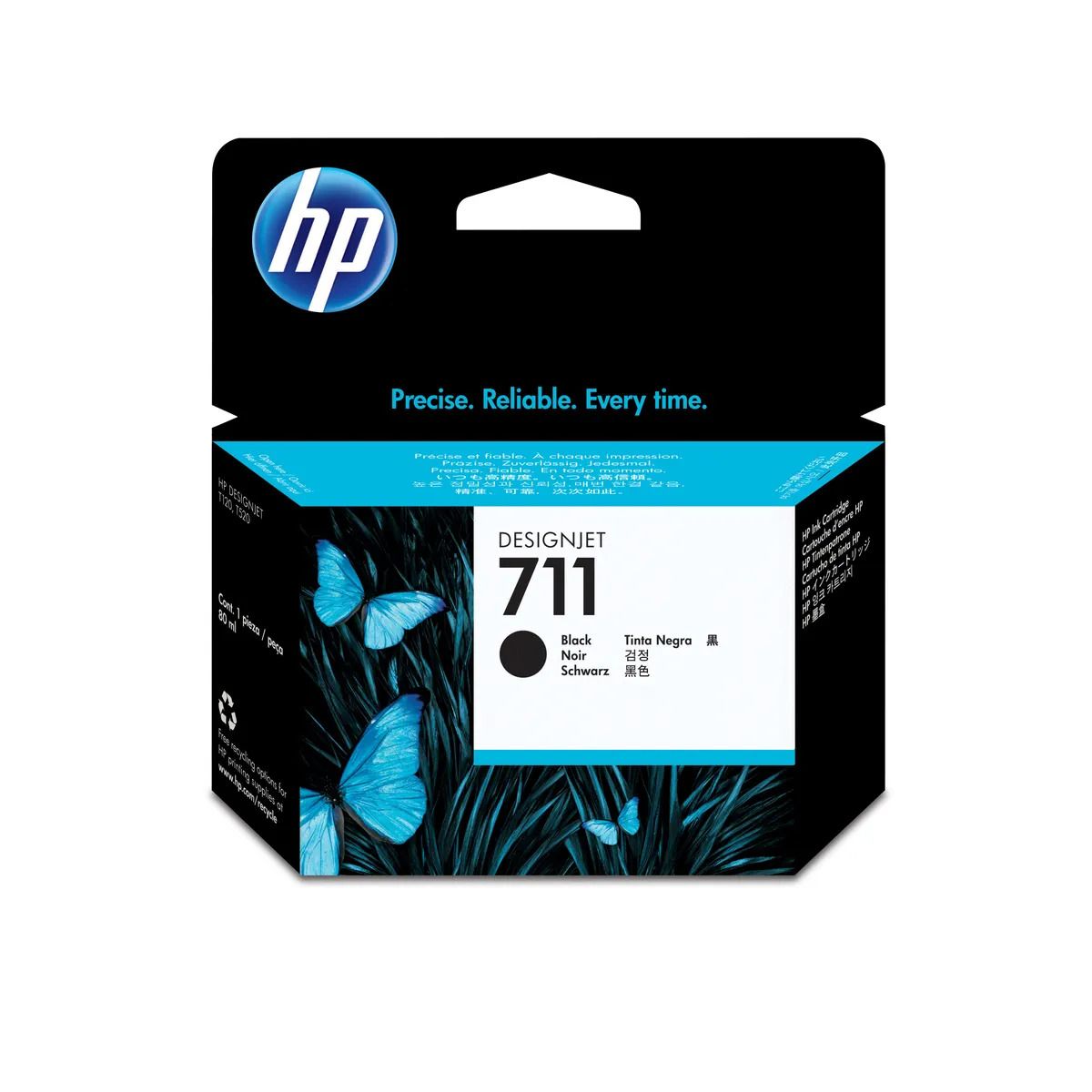 HP - Cartucho De Tinta HP 711 Negro Original