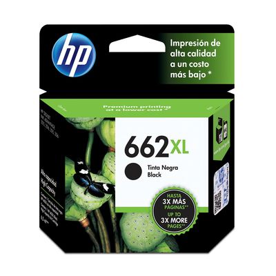 Hp Cartucho De Tinta 662Xl Negra Original