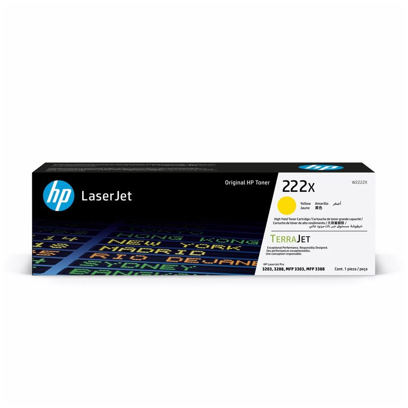 HP - Cartucho de Tóner LaserJet HP 222X Amarillo