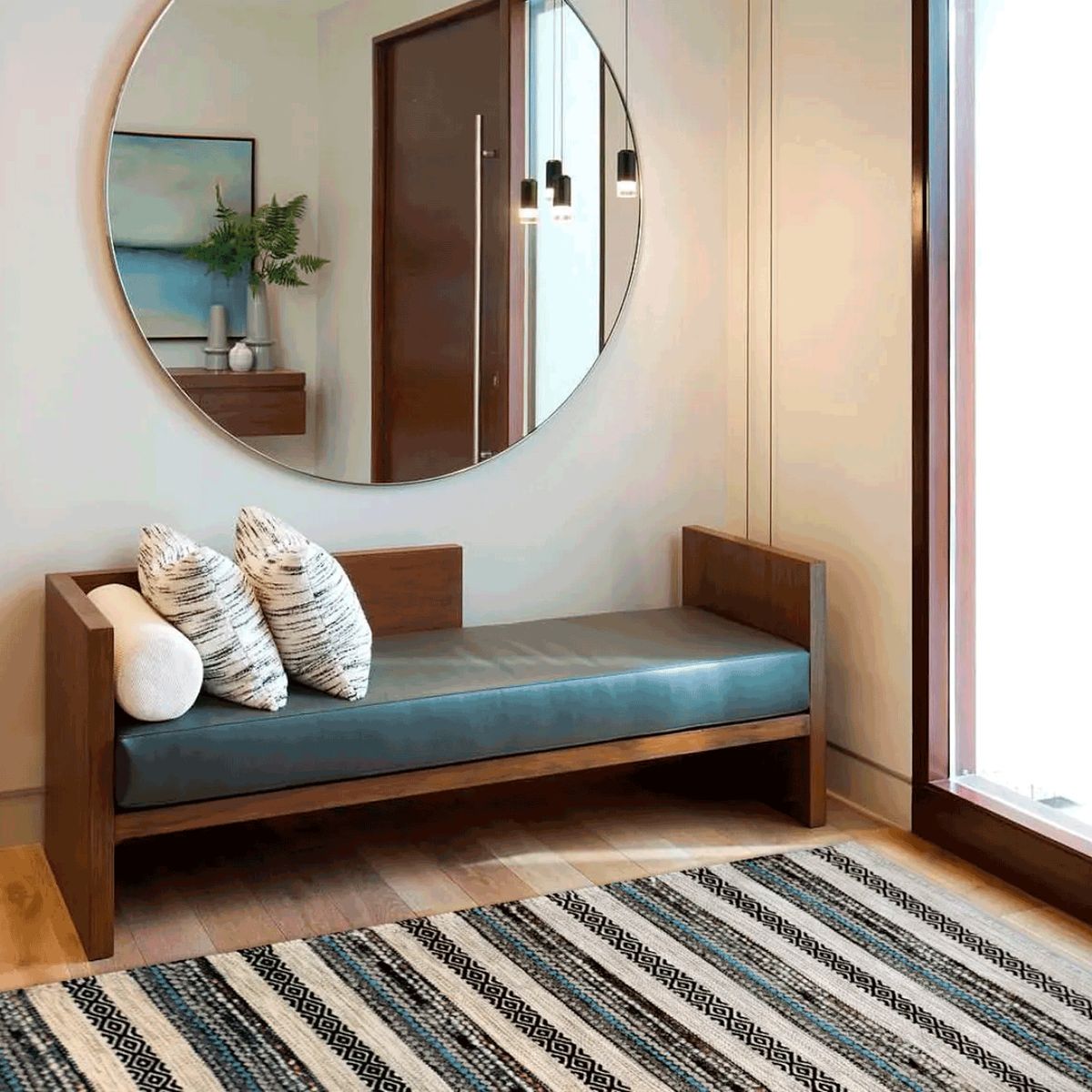 BAZHARS - ALFOMBRA BAZHARS 230X330 CM AM BOL 106 ACQUA MULTI