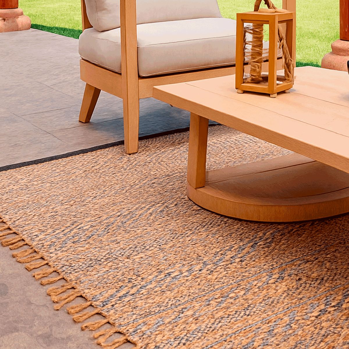 BAZHARS - ALFOMBRA BAZHARS YUTE 230X330 CM HERI HW NMULTI BK