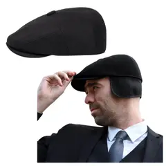 EKOL TACTICA MILITAR - Boina De Lana Retro Con Protección De Oídos