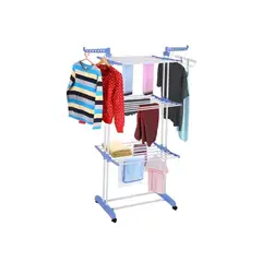 GENERICO - Tendedero Organizador Colgador Ropa Plegable 3 Niveles