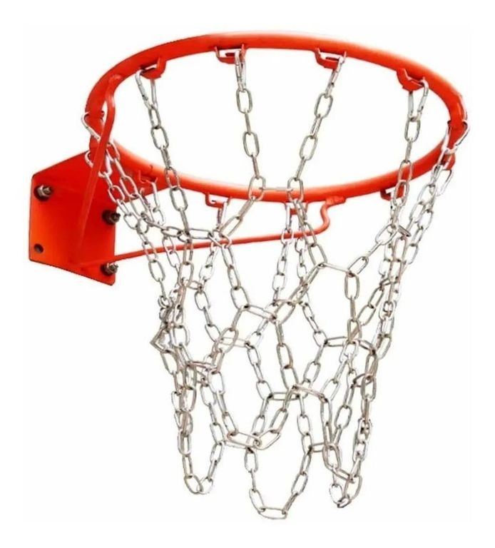 Red Basketball Cadena Acero Inoxidable 12 Bucles