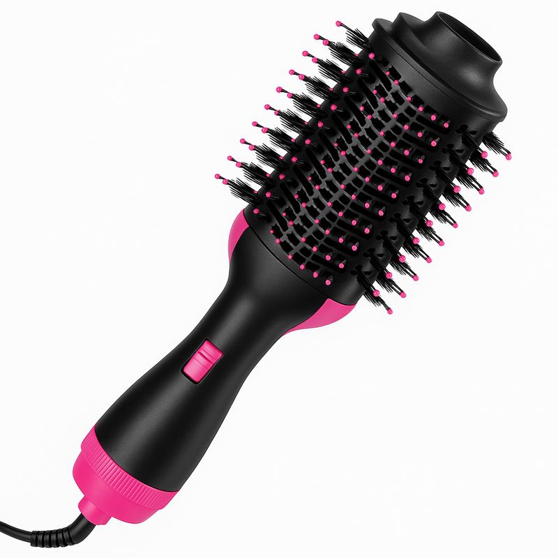 MOVI - Cepillo Alisador Eléctrico Secador Anti Frizz 3 en 1