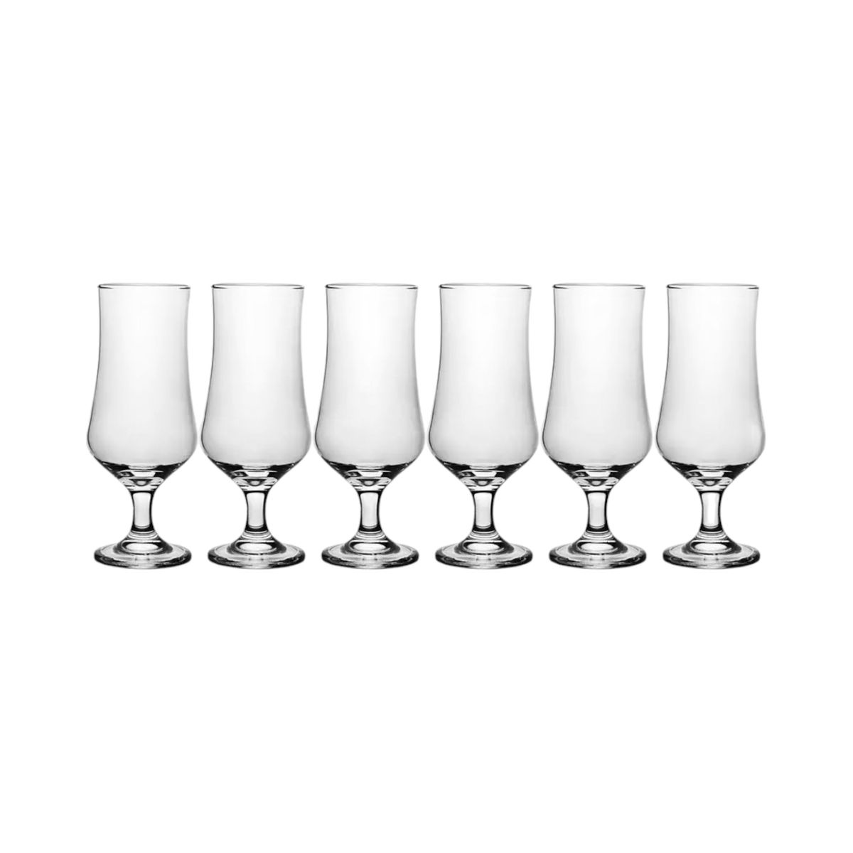 GENERICO - Set 6 Vasos Vidrio Tipo Copa 400ml