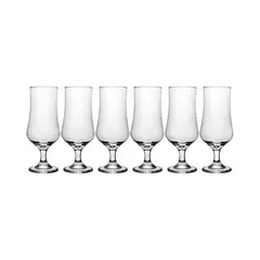 GENERICO - Set 6 Vasos Vidrio Tipo Copa 400ml