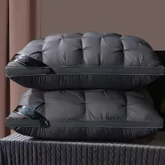 GENERICO - PACK DE 2 ALMOHADAS DE PLUMON RETORCIDO SUPER COMODAS