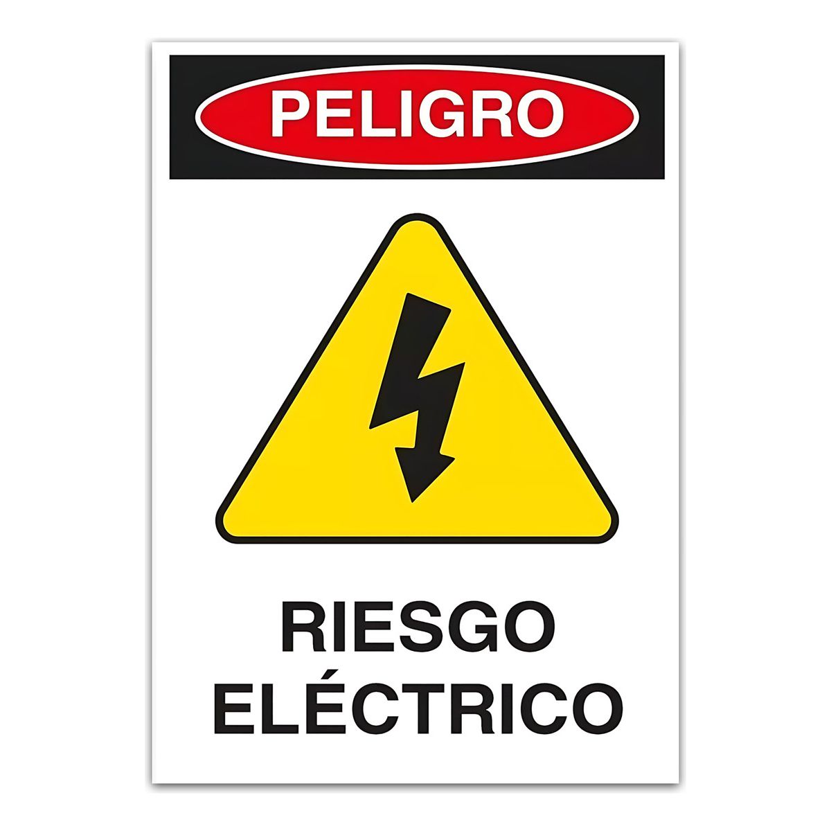 GENERICO - Señal De Advertencia Riesgo Eléctrico Impermeable 20x30cm
