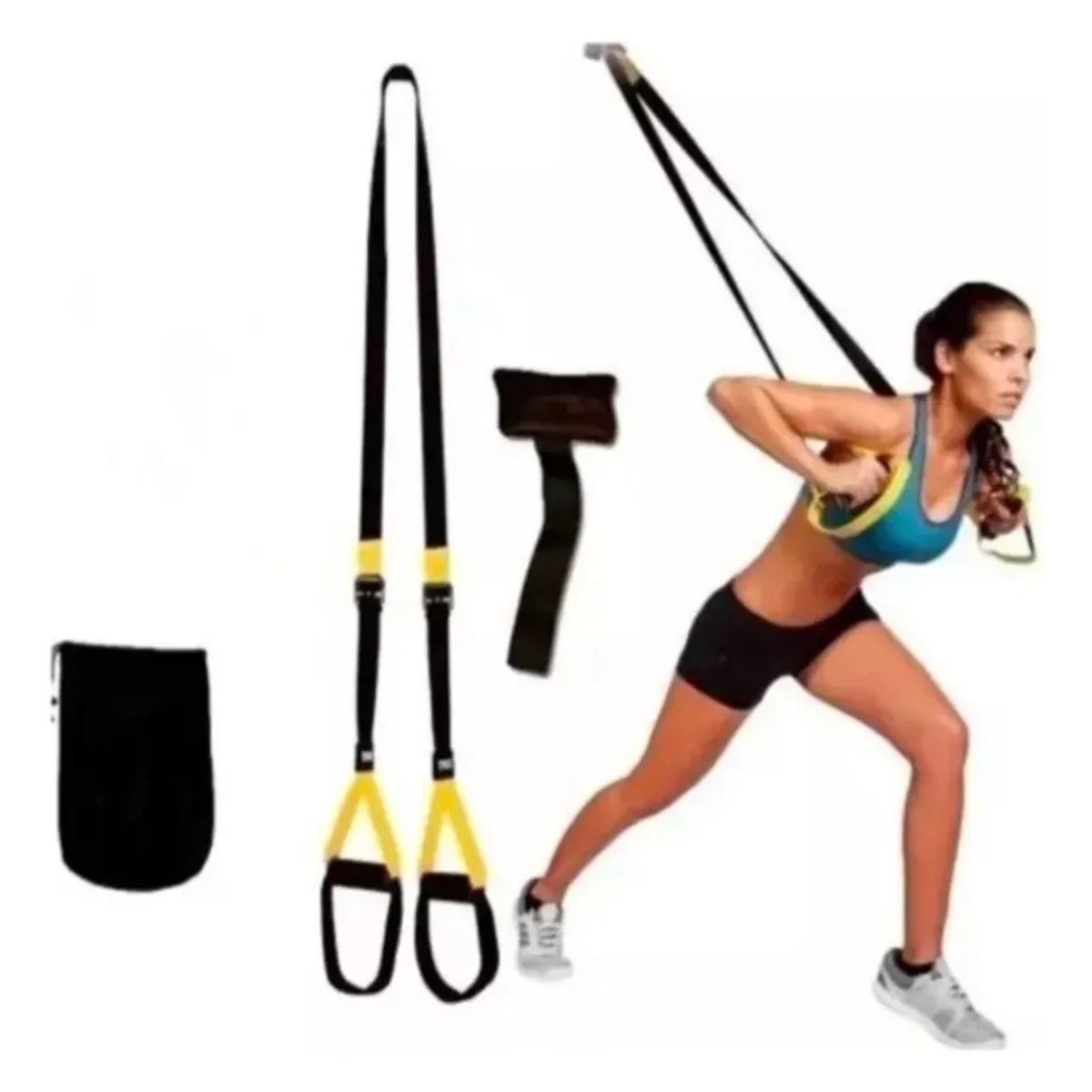 MOVI - Set Bandas de Suspensión TRX con Ancla y Bolsa de Transporte