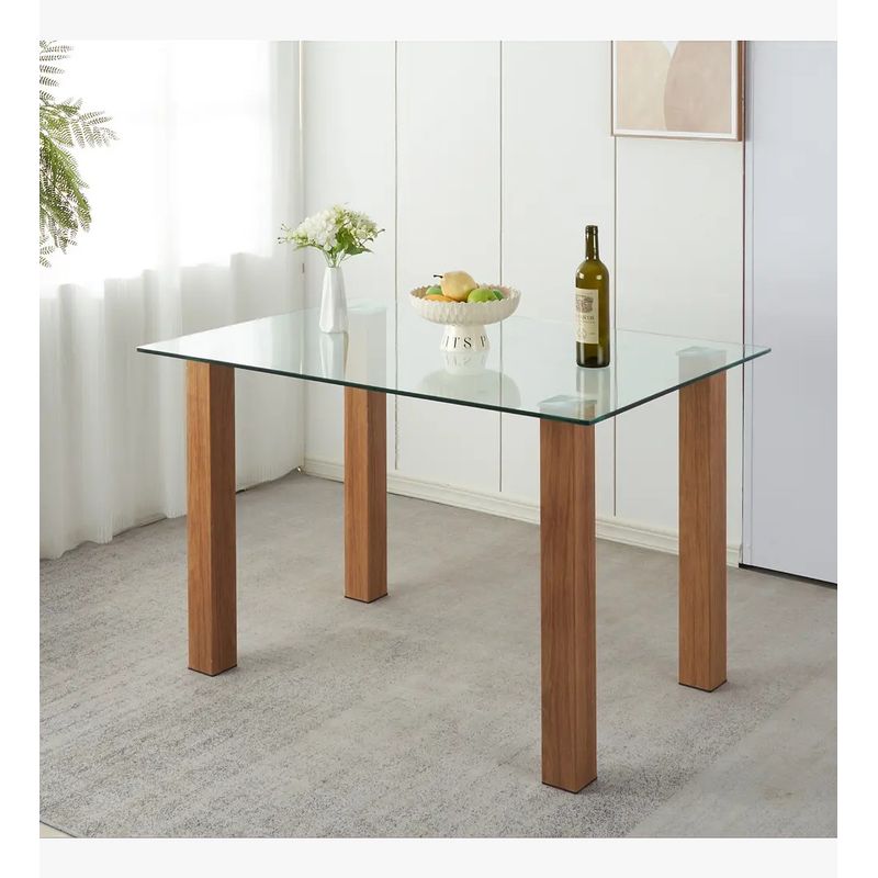 CORI CORI - Mesa de Comedor Vidrio Quadra 120x80