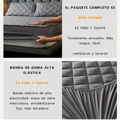 SUPERCENTER - Cubrecolchón Impermeable 1.5 Plazas + Funda De Almohada Blanco