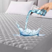 Cubrecolchón Impermeable 1.5 Plazas + Funda De Almohada Gris