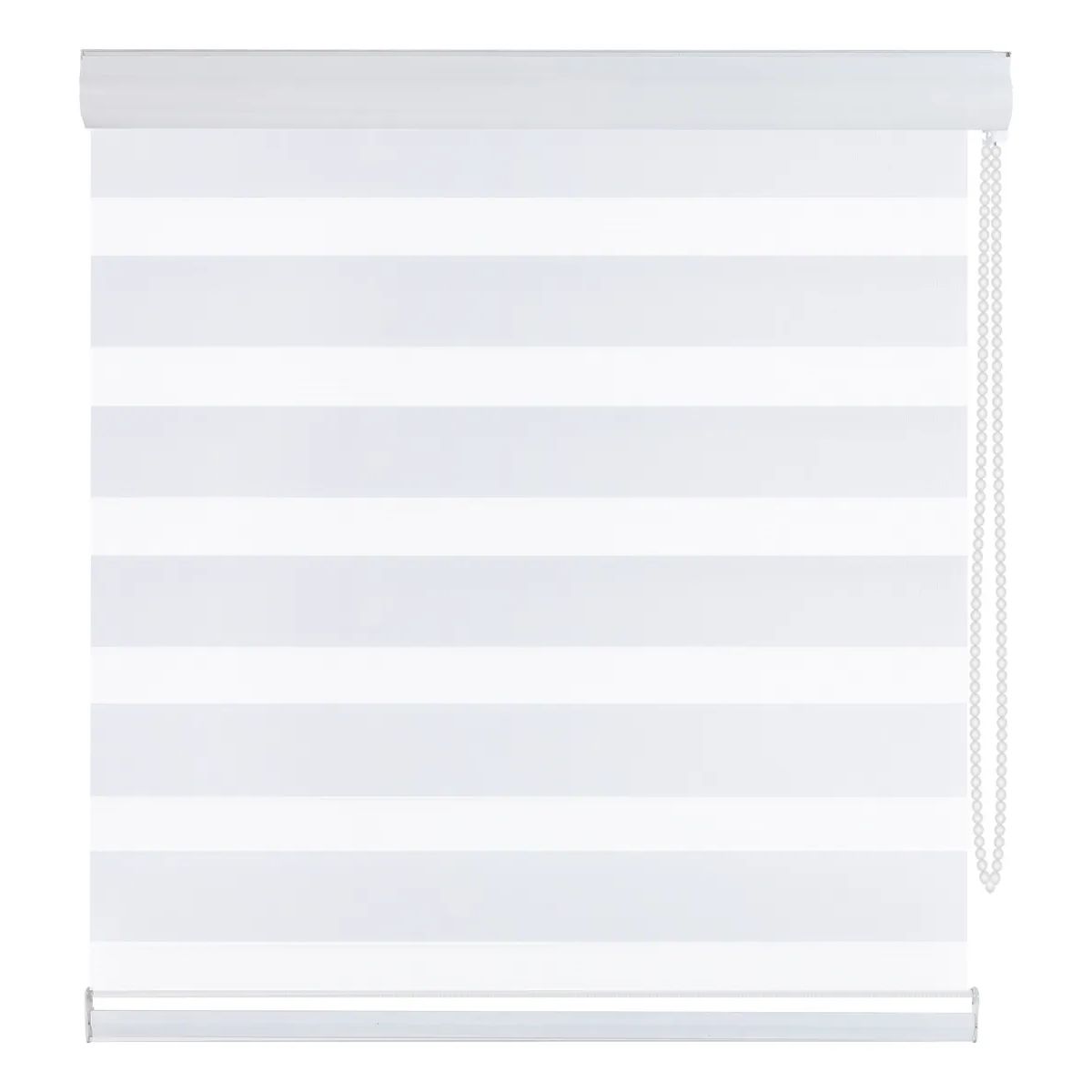 SUPERCENTER - Supercenter Cortina Roller Velo Liso 2 Paños 120 X 200 Cm Blanco