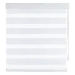 SUPERCENTER - Cortina Roller Velo Liso 2 Paños 120 X 200 Cm Blanco