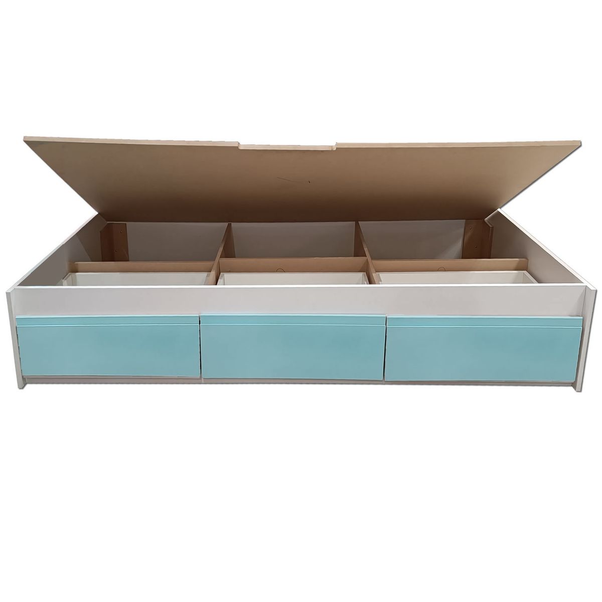 DECORACION CREATIVA - Cama Infantil - Montessori 3 Cajones 1 Pza Cajones Lacado Celeste