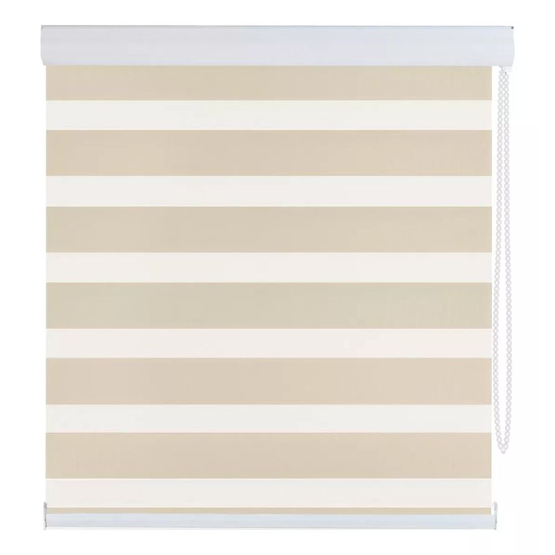 SUPERCENTER - Supercenter Cortina Roller Velo Liso 2 Paños 120 X 200 Cm Beige