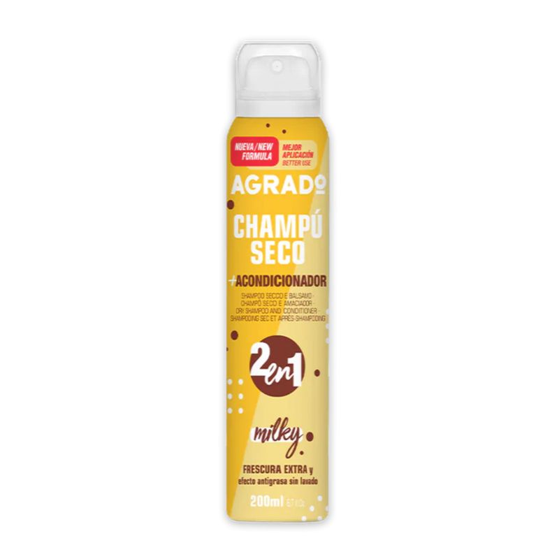 AGRADO - Champú Agrado Seco Spray Milky