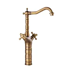 GENERICO - Llave Monomando Monoblock Alta Vanitorio Vintage Archaize Kébel FK