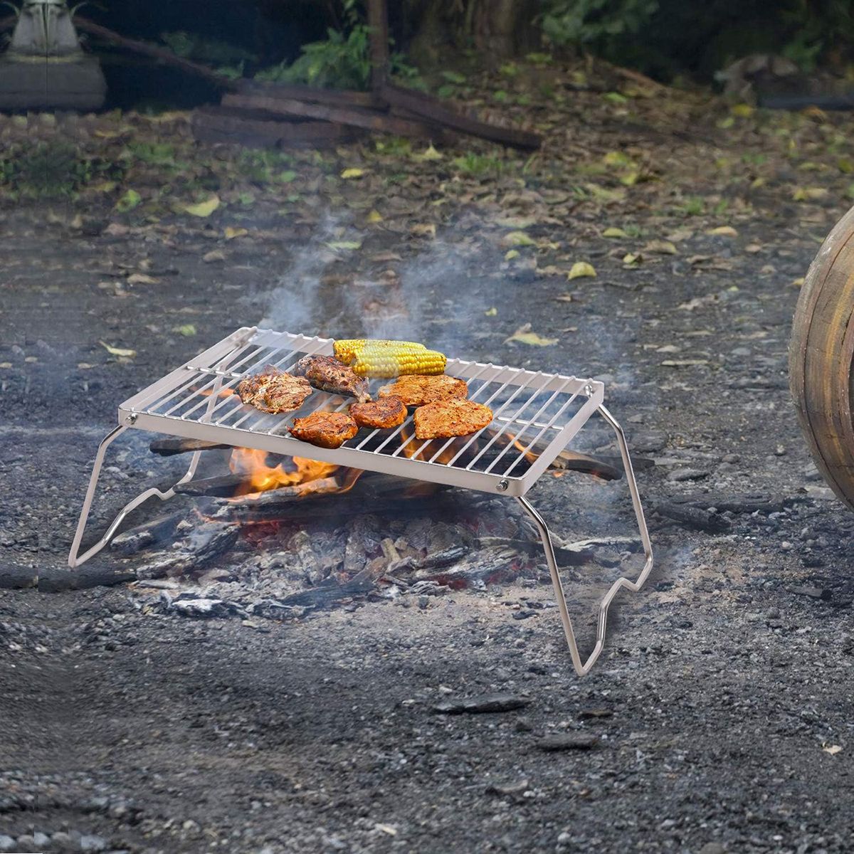 GENERICO - Soporte De Acero Inoxidable Para Ollas Parrilla De Barbacoa