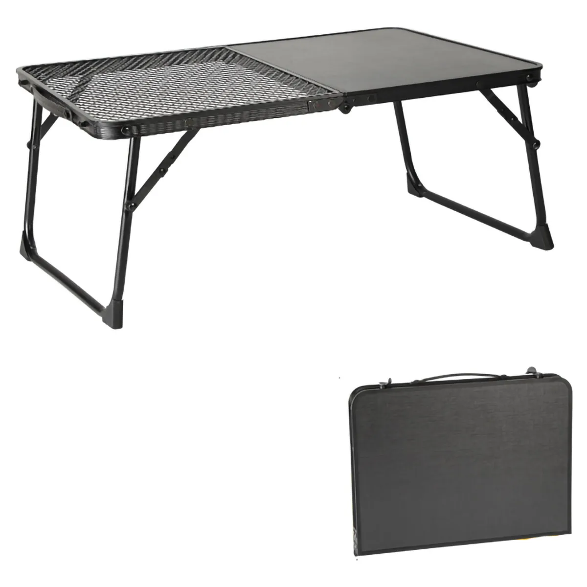 GENERICO - Mesa Parrilla Plegable Mesa De Camping Con Mesa De Malla