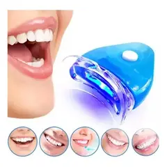 MOVI - Blanqueador Dental Luz LED Azul Portátil con Gel Blanqueador
