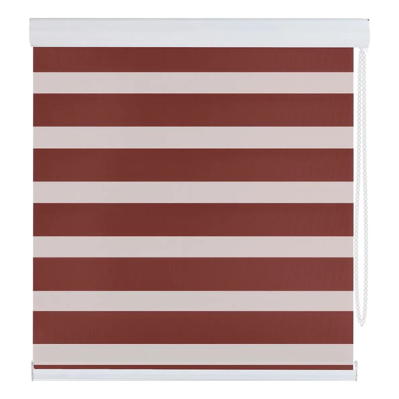 SUPERCENTER - Supercenter Cortina Roller Velo Liso 2 Paños 120 X 200 Cm Rojo