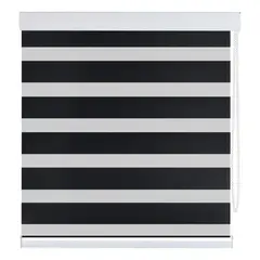 SUPERCENTER - Cortina Roller Velo Liso 2 Paños 120 X 200 Cm Negro