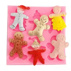 GENERICO - Moldes 6 Espacios Muñecos de Jengibre