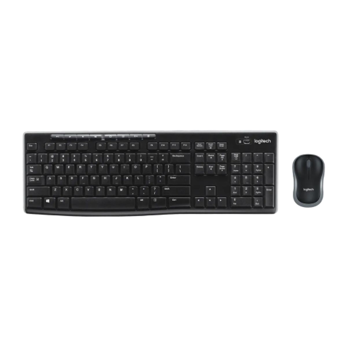 LOGITECH - Logitech MK270 Kit Combo Teclado y Mouse Inalámbrico, USB, Color Negro