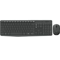 MK235, Kit Teclado + Mouse, inalámbricos, Receptor USB, Negro