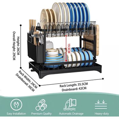 Imagen 2 del producto Secador Escurridor De Platos 2 Niveles