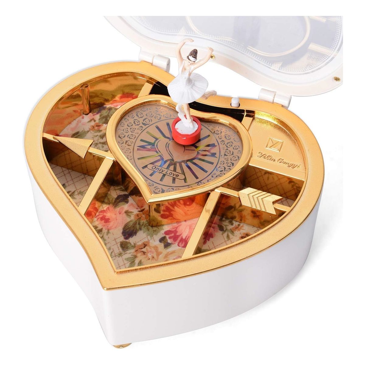 ZG JOYAS - Caja Musical Joyero Con Bailarina Corazón