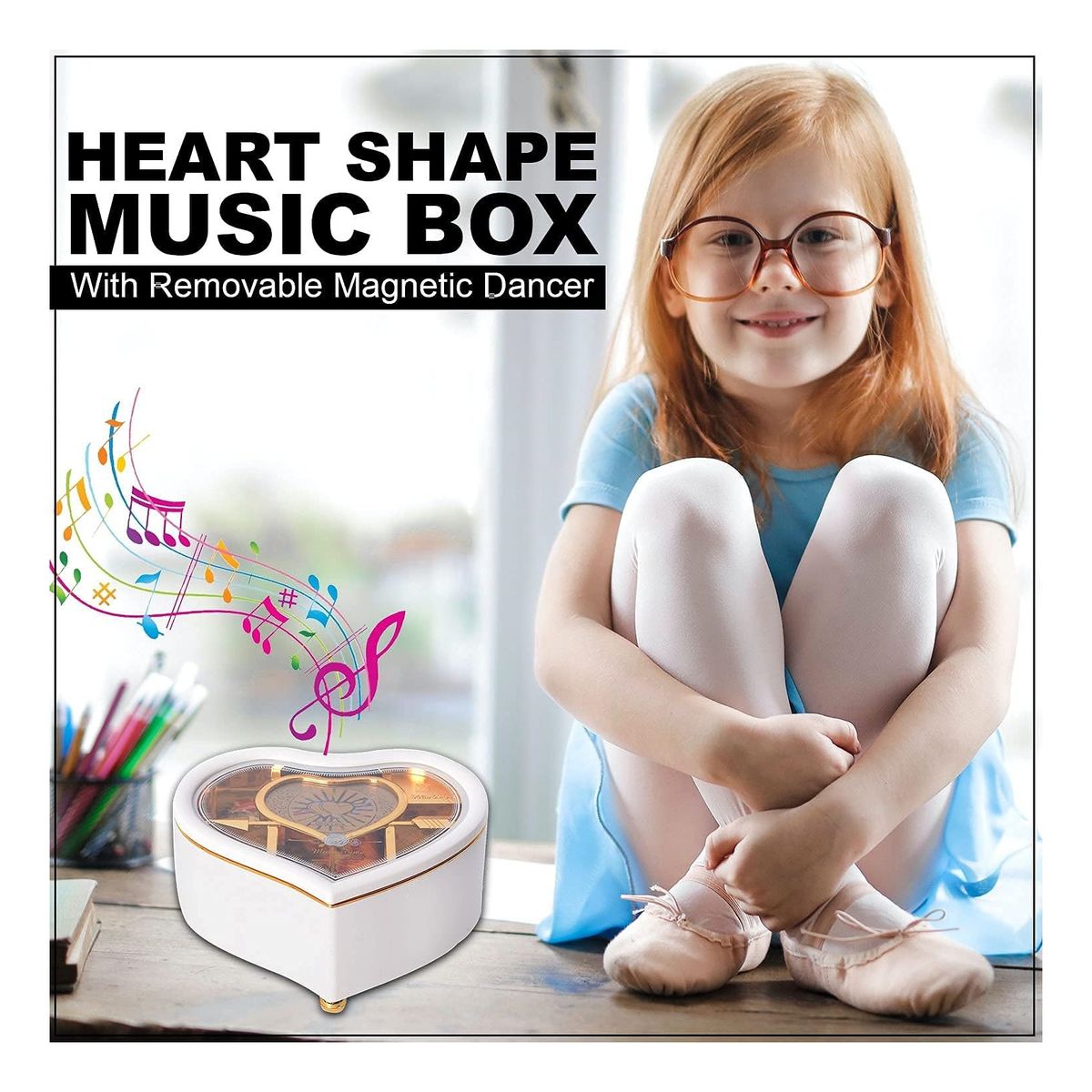 ZG JOYAS - Caja Musical Joyero Con Bailarina Corazón