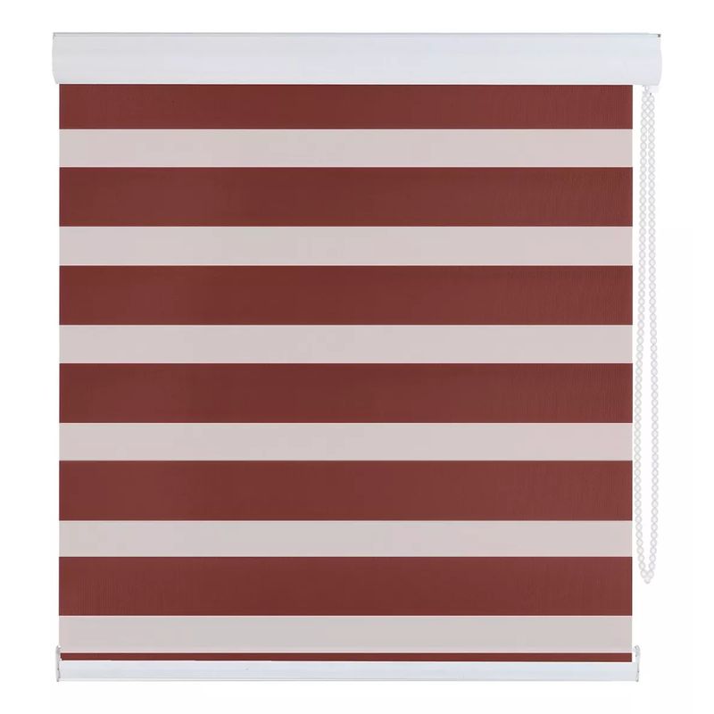 SUPERCENTER - Supercenter Cortina Roller Velo Liso 2 Paños 150 X 200 Cm Rojo