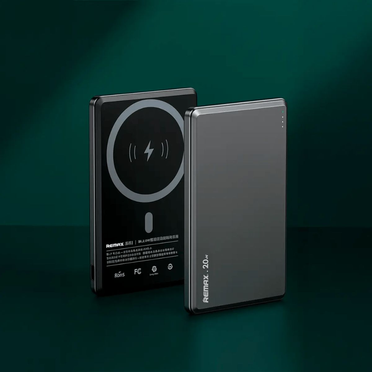 REMAX - Cargador Portátil Power Bank Remax Ultrathin Qi2 5000ma 20w