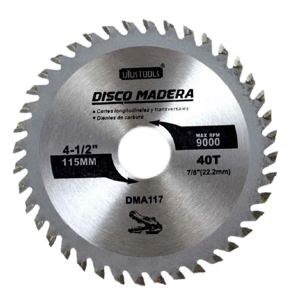 UYUSTOOL - DISCO DE SIERRA CIRCULAR 7 y cuarto PULG 40 DIENTES UYUSTOOLS.