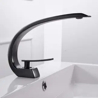 LONEASY - Monomando Mezclador Llave Fregadero Para Baño Lavabo Acabado