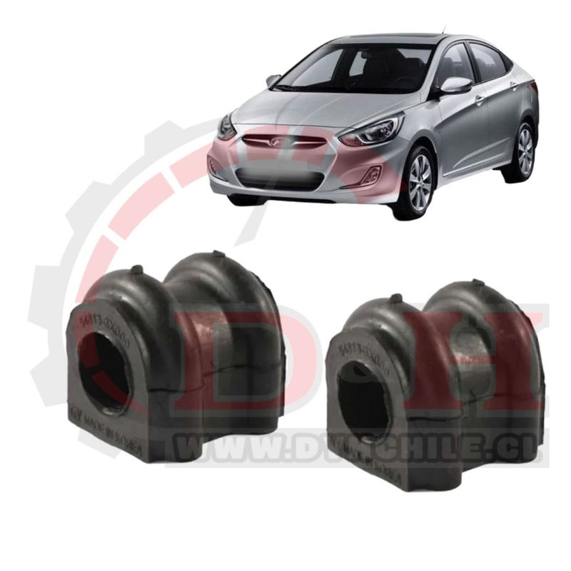 GENERICO - Par Bujes Barra Estabilizadora Hyundai Elantra 2011-2021 3x